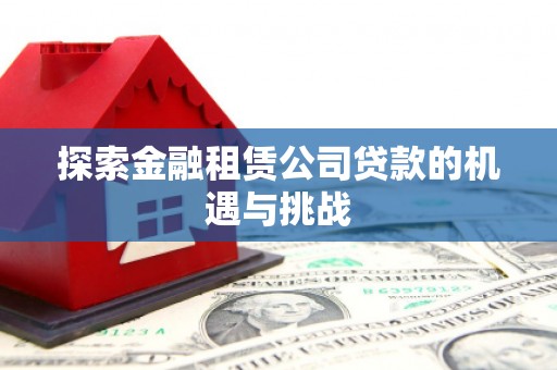靖西探索金融租赁公司贷款的机遇与挑战
