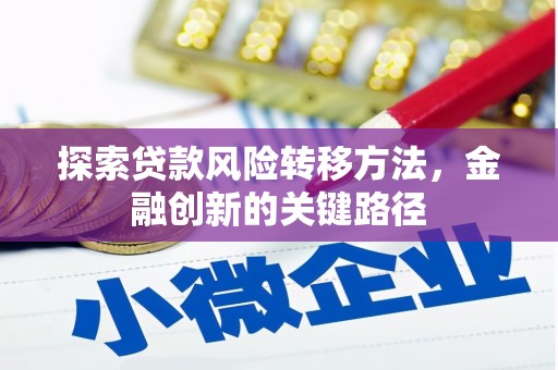 长洲探索贷款风险转移方法，金融创新的关键路径