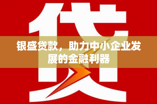 端州银盛贷款，助力中小企业发展的金融利器