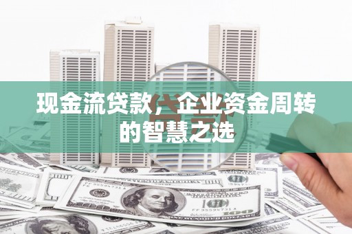 天峨现金流贷款，企业资金周转的智慧之选