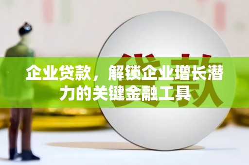 玉树企业贷款，解锁企业增长潜力的关键金融工具