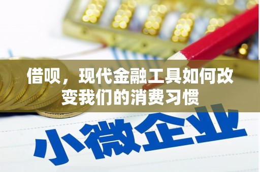 荷塘借呗，现代金融工具如何改变我们的消费习惯