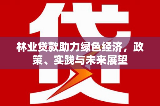 马边林业贷款助力绿色经济，政策、实践与未来展望
