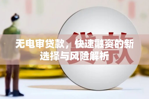 无锡无电审贷款，快速融资的新选择与风险解析