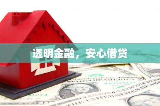 遂昌透明金融，安心借贷
